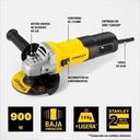 Amoladora 4 1/2" STANLEY STGS9115-B3 900W / DEWALT-1-B-1-B