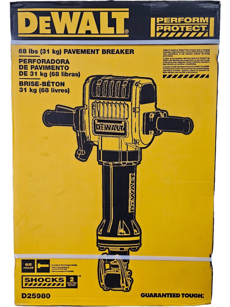 Martillo Demoledor 30 KG DEWALT HEX  1 1/8" / 62 JOULES / D25980 / DEWALT-(2)-PASILLO-15