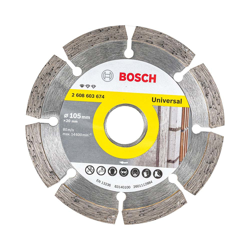 Disco de diamante 4&quot; / CORTADORA MARMOL / SEGMENTADO / BOSCH-7-B-2
