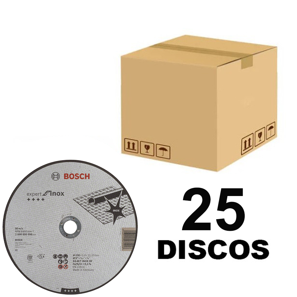 Disco abrasivo 9" Corte metal Plano / INOXIDABLE / 9"x 5/64" x 7/8 / EXPERT / BOSCH-