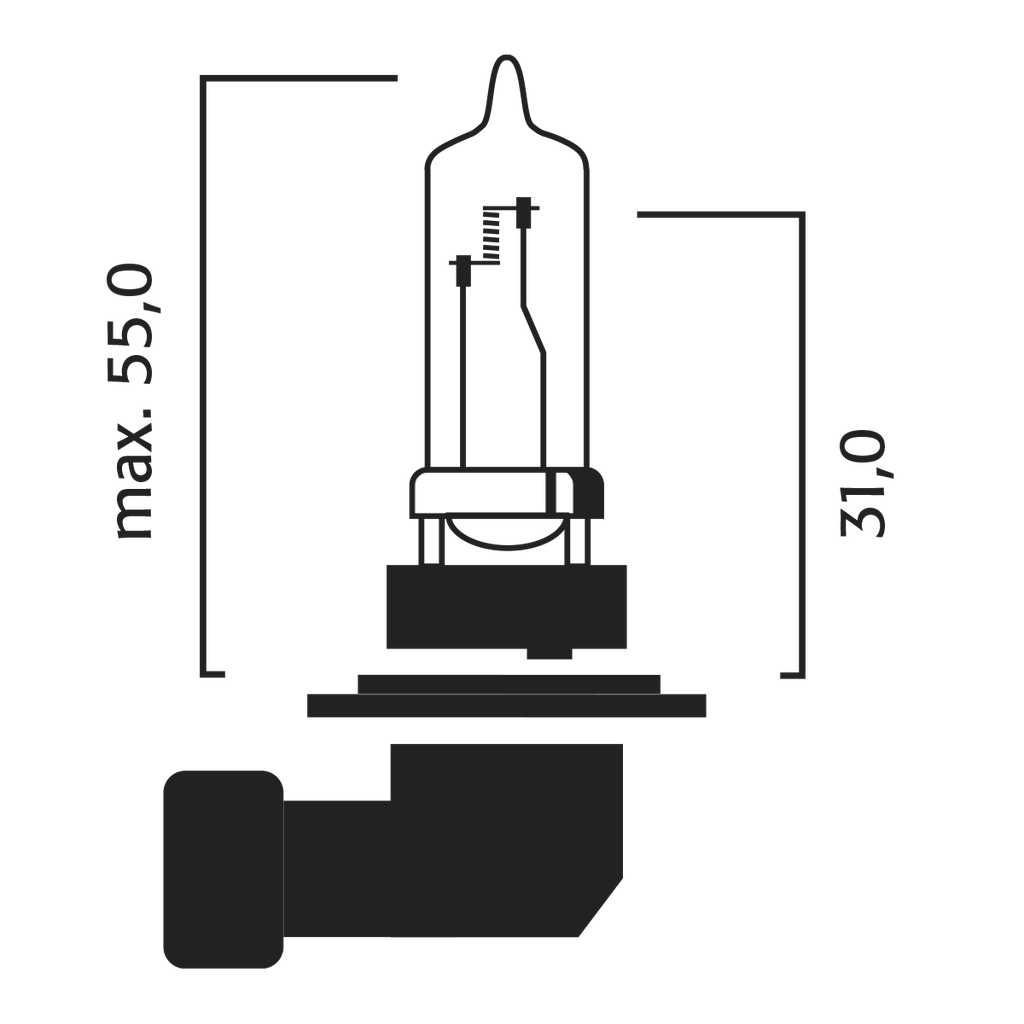 Bombilla Flosser HB3 ( 9005 ) / 12V / 60W / P20D / BLISTER / BOSCH-