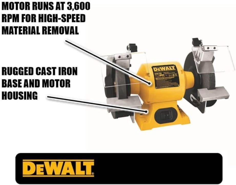 Esmeril de Banco 110V ( 8&quot; ) DEWALT 3/4 HP / DEWALT-7-A-2-D-1
