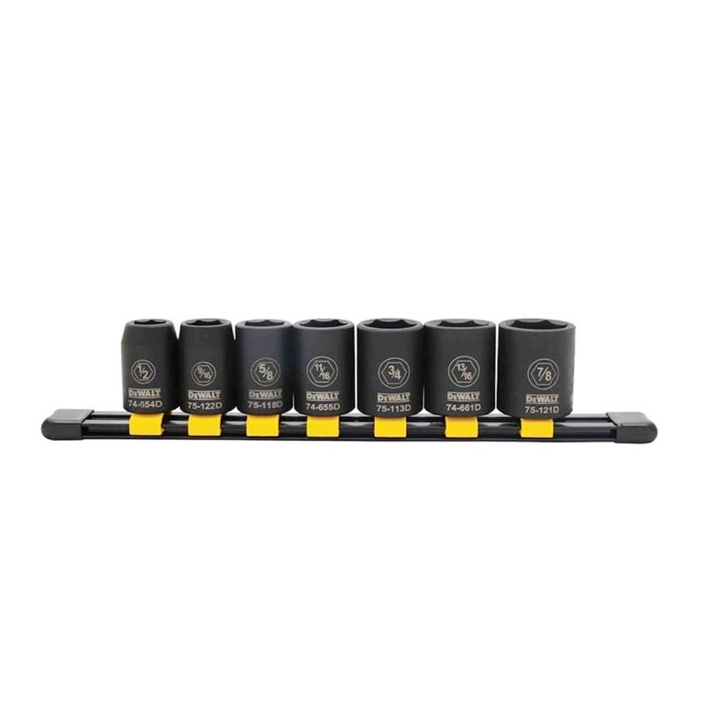Juego / Dados / Impacto STANLEY 1/2 ( 10, 11, 12, 13, 14, 16, 17, 19, 21, 22 y 24 MM / DEWALT-