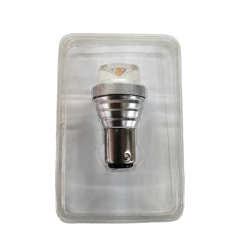 Bombilla LED FLOSSER / ( 2 Contactos ) / 522907 P21W / 12V / BAY15D / AMBAR / BOSCH-