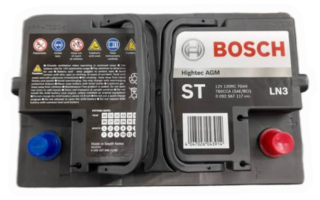 Bateria Carro BOSCH / S6 75D / 41650 ST HIGHTEC AGM / BOSCH-