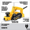 Cepilladora 3 1/4" D26676-B3 550 Watt / DEWALT-6-D-4-A / (B2)-16-D-2-C