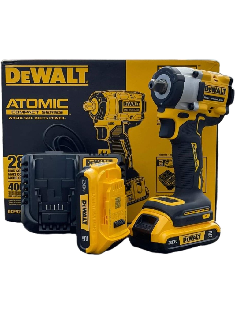 Pistola de Impacto 1/2" DCF922D2-B3 2 Ah / 2- BATERIA / DEWALT-2-E-2-C