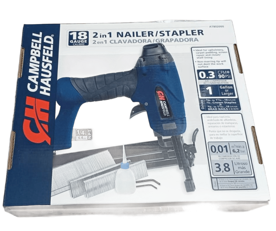 Clavadora Engrapadora de 1 1/4" KIT Campbell Hausfeld / = CHN10499AV / BOSCH-13-E-3