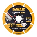 Disco abrasivo 4 1/2" Corte metal DEWALT / DIAMANTADO / DEWALT-Tabla-1