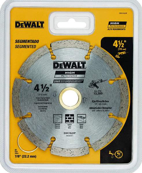 Disco de diamante 4 1/2" ECO DEWALT / DEWALT-Tabla-1/(B2)-17-D-3-C