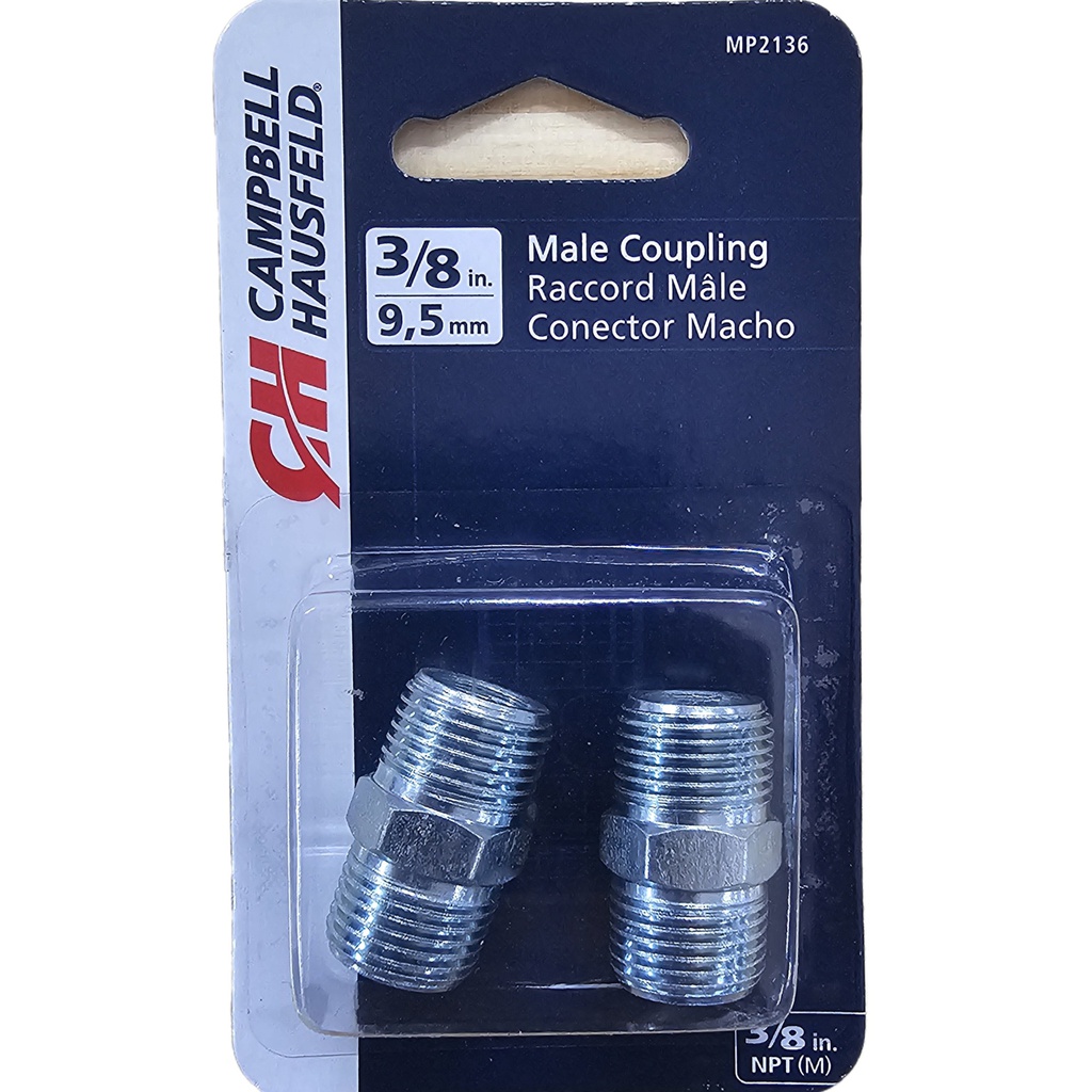 Compresor ACCE. Conector Macho Macho 3/8" CAMPBELL HAUSFELD / BOSCH-2-D-3-C-1