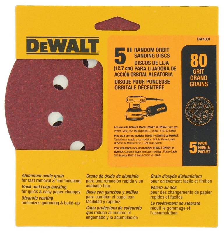 Lija Circular Gex Top 5" G80 / DEWALT-6-C-4-E