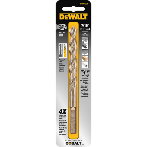 Broca Metal Madera Cobalto 7/16" DeWalt / DEWALT-5-B-3-E-1