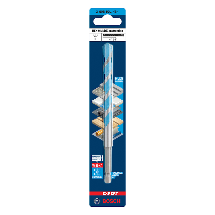Broca MultiConstruccion 3/8 x 6" BOSCH / HEX-9 / EXPERT / BOSCH-