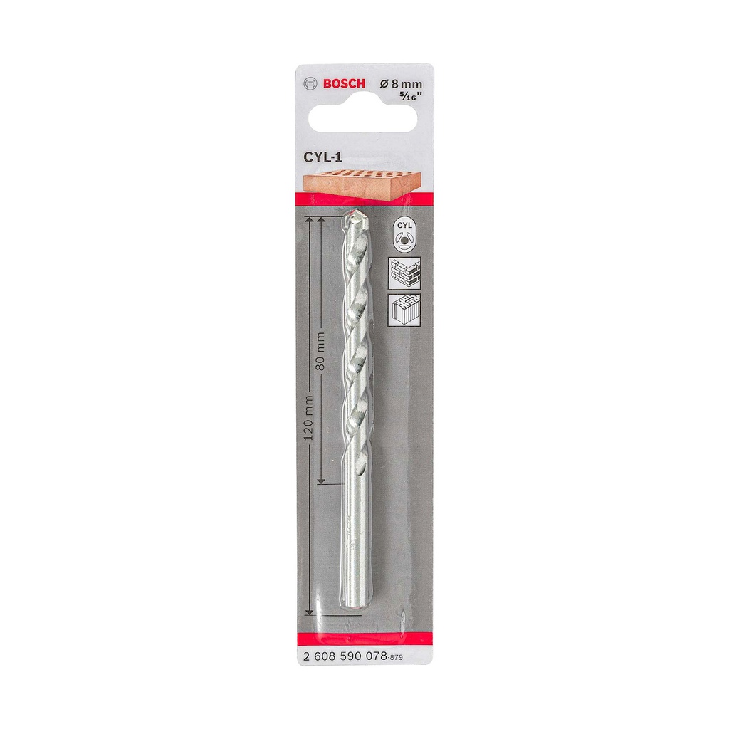 Broca Concreto BOSCH CYL- 8 MM - 5/16  BLISTER / BOSCH-