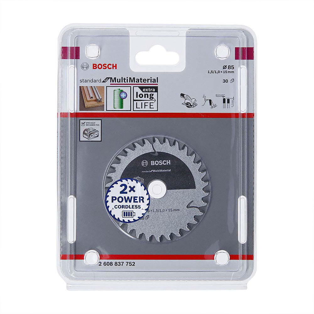 Disco Sierra Circular 3" 30D / Eje 3/8" BOSCH Multimaterial / BOSCH-TABLA-6