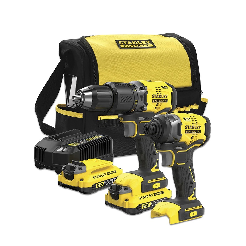 Combo Taladro SBD715+SBI810 / 2 Bateria 1 Cargador / 20 Volt / STANLEY / DEWALT-1-E-2-B