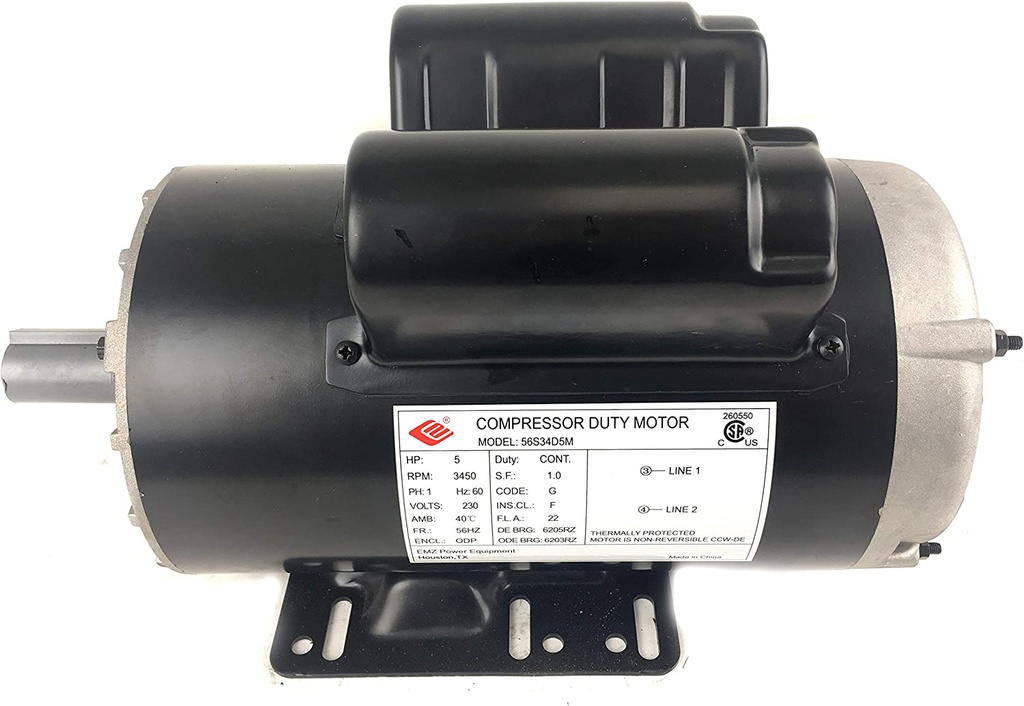 Compresor REP. Motor 220V / 5.0 HP CAMBELL / TQ3104 / CE4104 / HS5180 / CE3000 / CE5003 /BOSCH-VENTANA 3