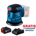 Lijadora Exentrica BOSCH / 5"  GEX 185-LI / BARETOOL / GRATIS 1-BATERIA + 1-CARGADOR  / BOSCH-12-C-1-B
