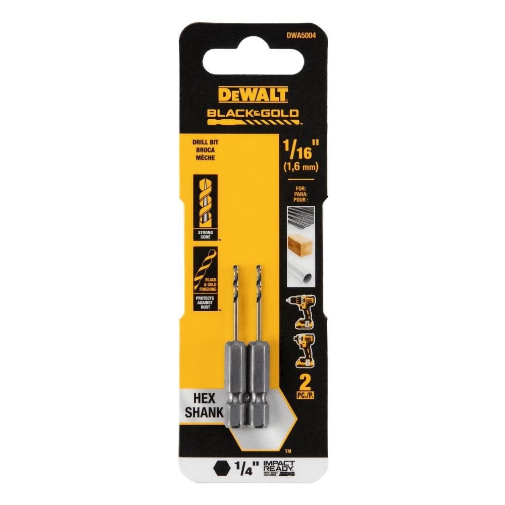 Broca Metal Madera / HEXAGONAL / 1/16" / DEWALT-Tabla-3