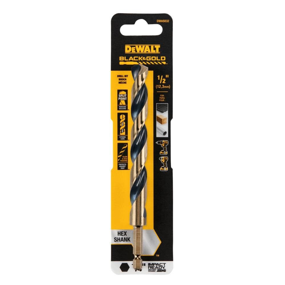 Broca Metal Madera / HEXAGONAL / 1/2" / DEWALT-Tabla-3