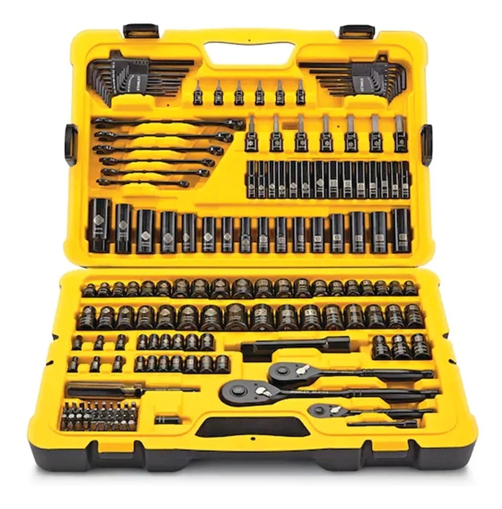Juego / Dados / Cubos de Mecanico / 183 Piezas / STANLEY / DEWALT-1-E-1-A/16-C-2-B