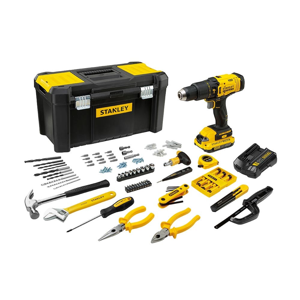 Taladro inalambrico 20 V STANLEY Lithium / FATMAX / Percucion SCD711C1H / 119 Accesorios / DEWALT-(B2)-16-A-1-A