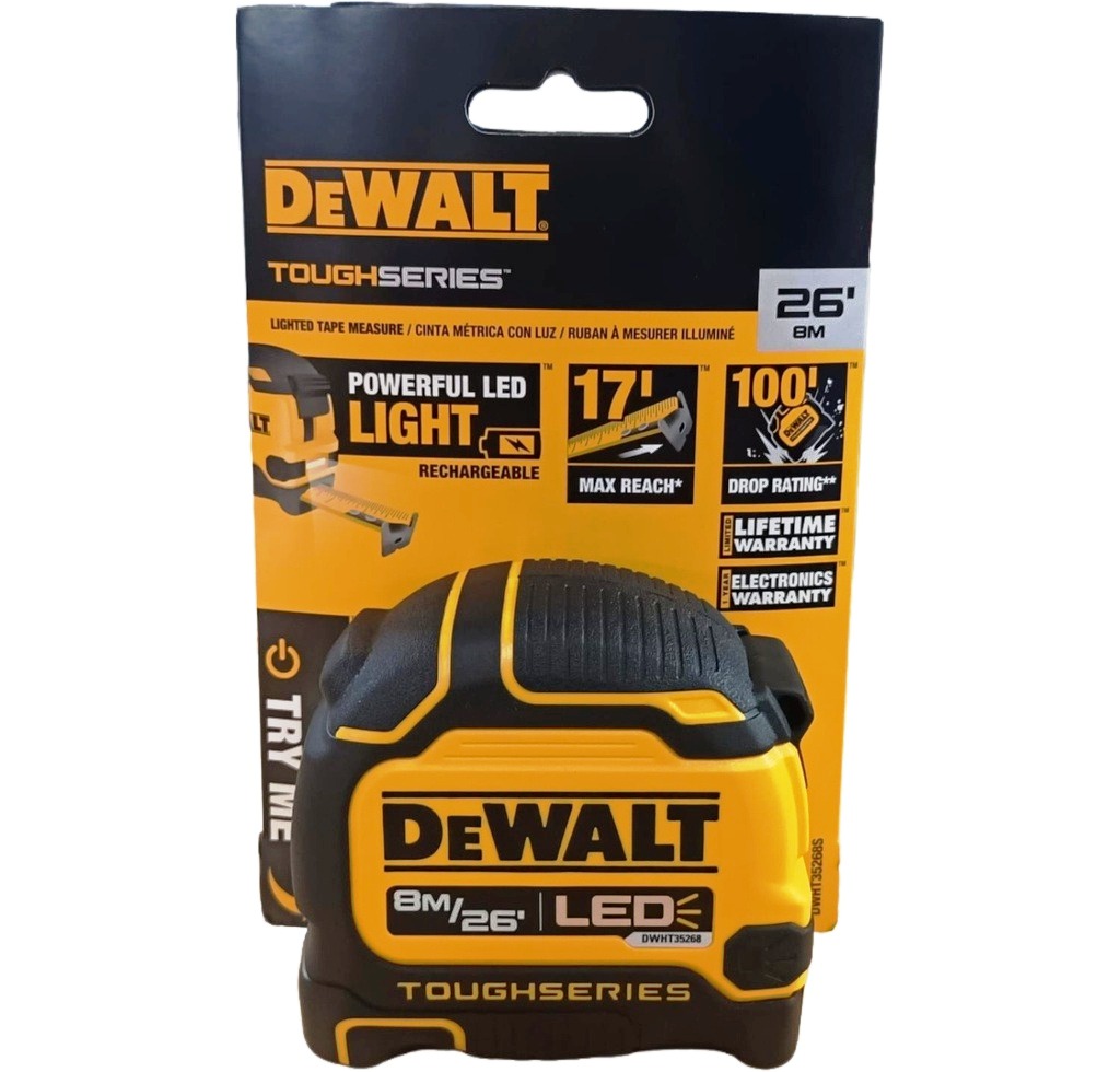 Metro Magnetico 8 Metros DEWALT  3/4" / Recargable / Luz LED / DEWALT-SALA-DE-VENTAS/2-E-3-B