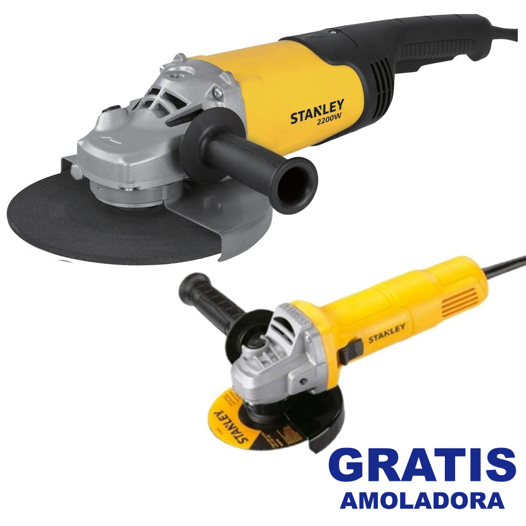 Amoladora 9" STANLEY / SL229-B3+SG6115-B3 / DEWALT-1-C-3-A/17 FONDO