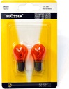 Bombilla Auxiliar FLOSSER ( 1 Contacto ) P21W / 12V / BA15S / AMBAR / BLISTER / BOSCH-