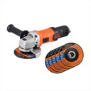 Amoladora 4 1/2" BLACK + DECKER 900 WATTS / 6 Disco Gratis / DEWALT-1-B-3-D-1/(B2)-16-B-1-B