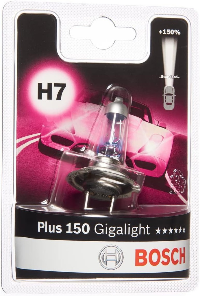 Bombilla BOSCH / GIGALIGHT PLUS 120 / H7 / 12V / 55 W / BLISTER / BOSCH-