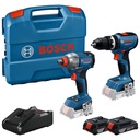 Combo Taladro  GSB 18V-65 + GDX 18V-285 / 2 Bateria 1 Cargador / 18 Volt / BOSCH-