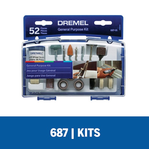 [687-01] Kit Accesorios 52 Piezas Dremel DR687-01 / BOSCH-