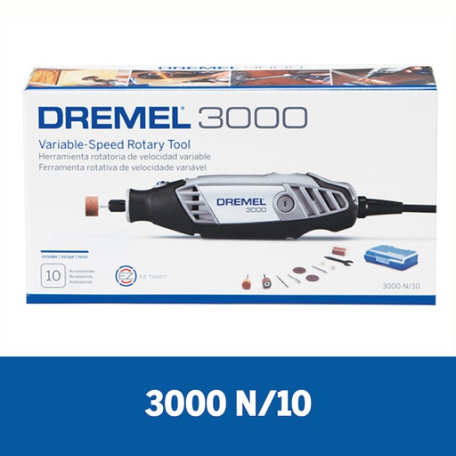 [3000-10] Moto Tool Dremel 3000 10 Accesorios / BOSCH-18-A-3