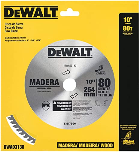 [DWA03130] Disco Sierra Circular 10" DEWALT 80 Dientes / Eje 5/8 / 3/4 / DEWALT-2-Tabla-6
