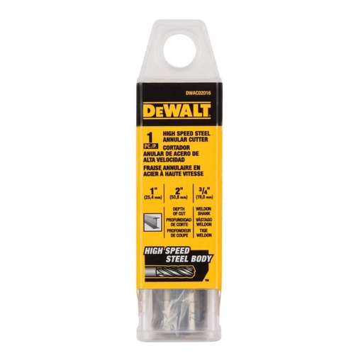 [DWAC02016] Broca Anular DEWALT 25 mm / 1" X 2" / DEWALT-TABLA-2
