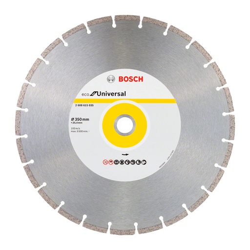 [2608615035] Disco de diamante 14" BOSCH ECO Universal / BOSCH-TABLA-6