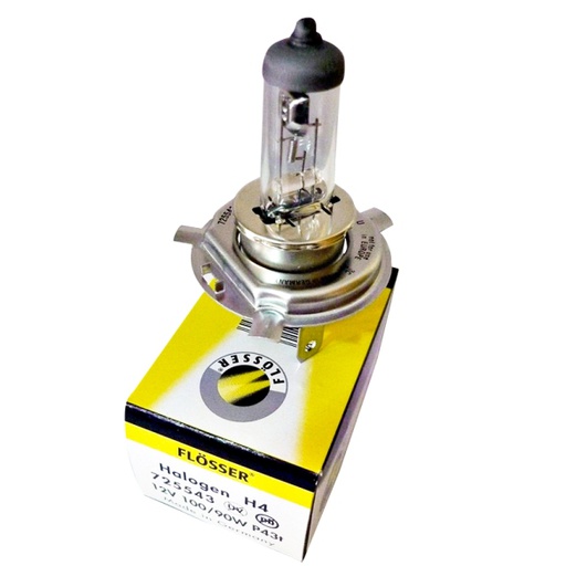 [725543] Bombilla FLOSSER H4 / 12V / 100/90W / Rally / BOSCH-10-C-1