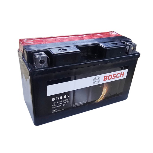 [0092M67133] Bateria Moto BT7B-BS / BOSCH / 6.5 Ah / BOSCH-