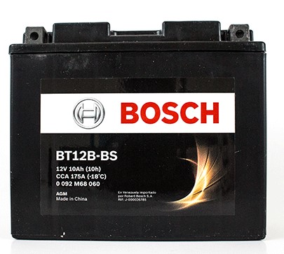 [0092M68060] Bateria Moto BT12B-BS / YT12B-BS / 10 AH / BOSCH-VENTANA 3