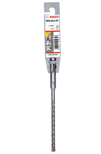 [2608836665] Broca SDS Plus 1/4" X 6" BOSCH / 4 LADOS / 5X / BOSCH-