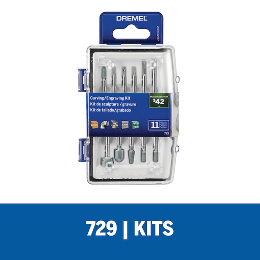 [729] Kit Accesorios 11 Piezas Dremel DR729 / BOSCH-