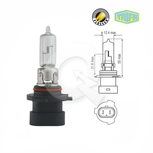 [9005XS] Bombilla FLOSSER HB3A ( 9005XS ) / 12V / 60W / P20D / BOSCH-10-C-1