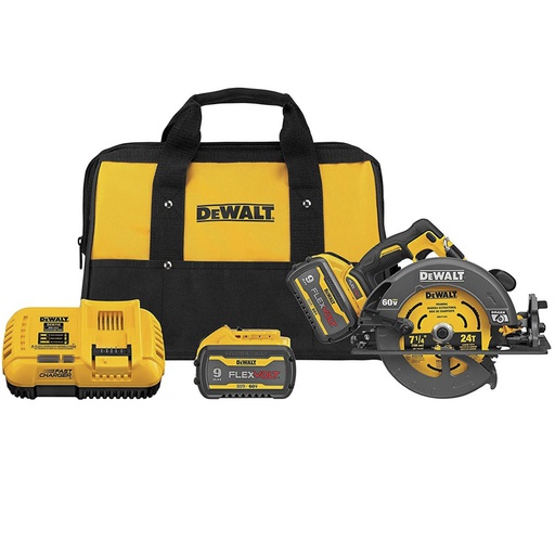 [DCS578X2] Sierra Circular DEWALT 7 1/4" 60V 9 Ah FLEXVOLT / 2 Bateria / DEWALT-7-D-2-B-1