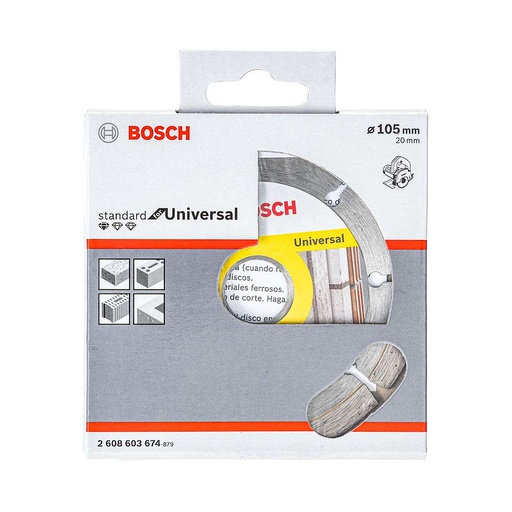 [2608603674] Disco de diamante 4&quot; / CORTADORA MARMOL / SEGMENTADO / BOSCH-7-B-2