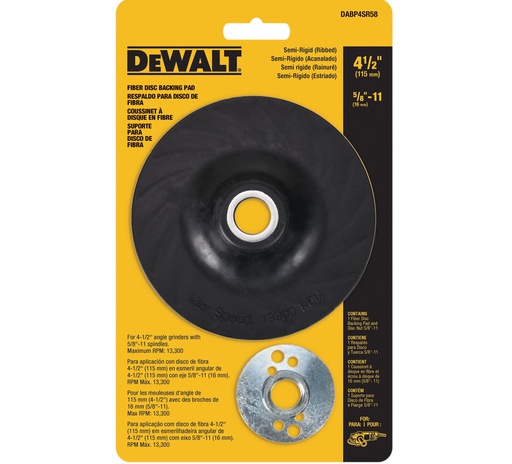 [DABP4SR58] Plato de Hule 4 1/2" / SEMI RIGIDO / DEWALT-TABLA-1