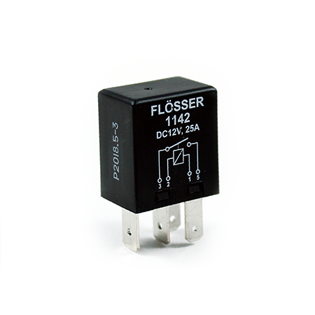 [1142] Relay Micro FLOSSER 12V / 25 Amp 4 Terminales / BOSCH-