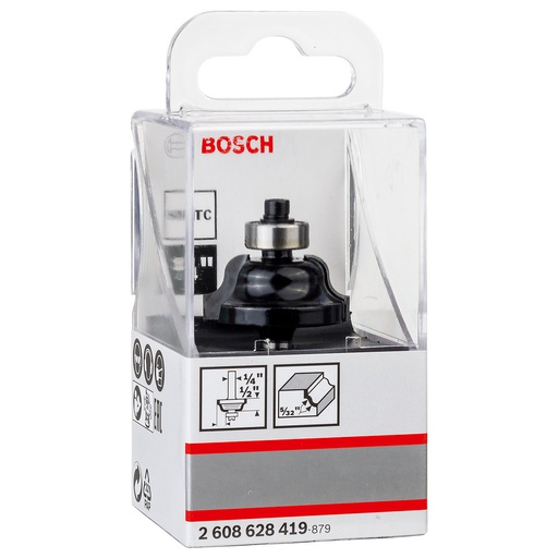 [2608628419] Fresa Router Pecho Paloma 1/4" x 5/32" / BOSCH-