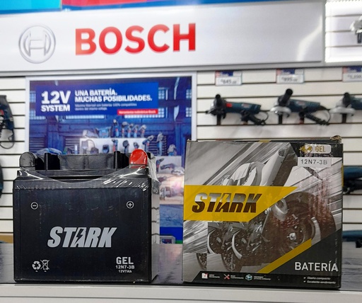 [12N7-3B GEL] Bateria Moto 12N7-3B = 12N7-3A / STARK GEL / 7 Ah / Susuki GN125 / BOSCH